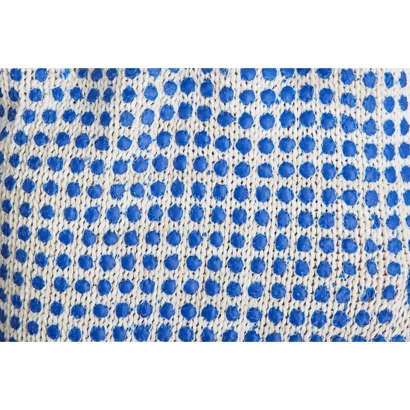 Перчатки защитные трикотаж ПВХ Точка 5 нитей 10 класс 200пар/уп