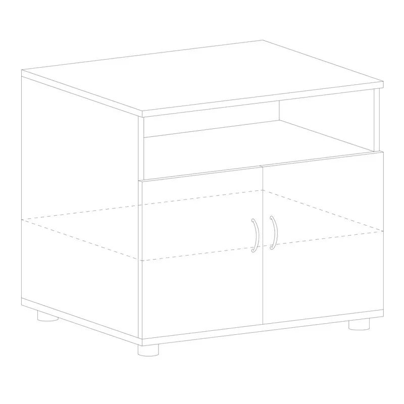 Тумба ЭКО . под оргтехнику 1205 (871) бук