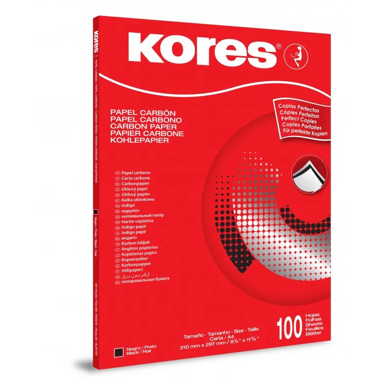 Бумага копировальная черная KORES 1200 пачка 100л. &#039;7528492