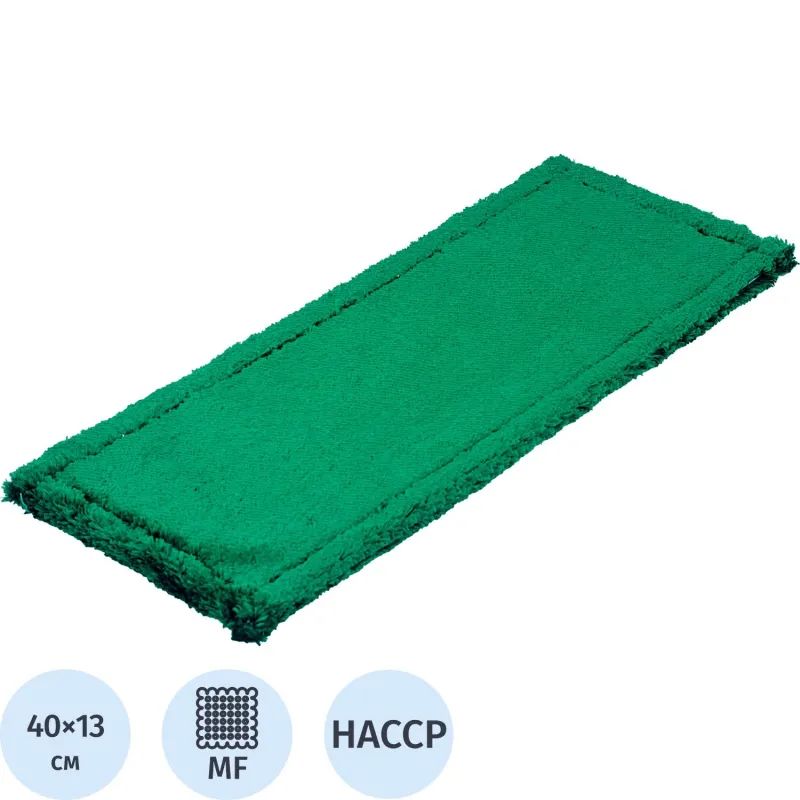 Насадка МОП 40х13 см микрофибра ухо+карман зеленый MF2088