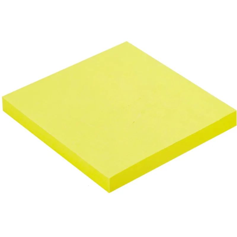 Стикеры Attache Selection с клеев. краем 76х76, неон, желтый 100л