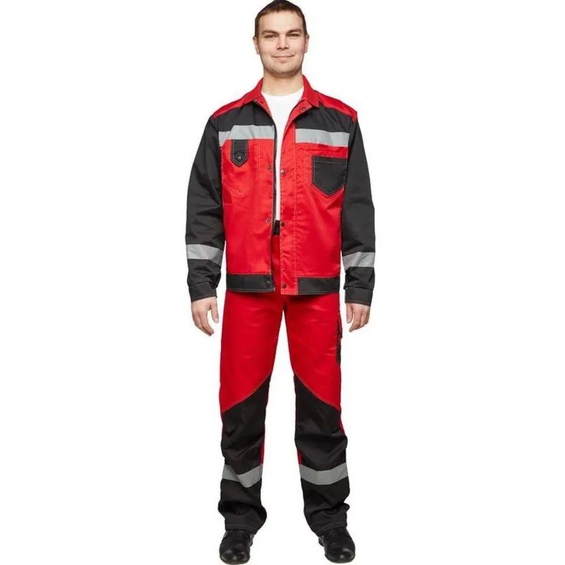 Костюм летний муж л21-КБР крас/чер (р.52-54) 182-188 (серия Л)