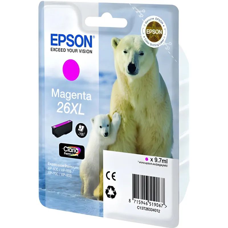 Картридж струйный Epson C13T26334012 пур. пов.емк. для XP600/700/800