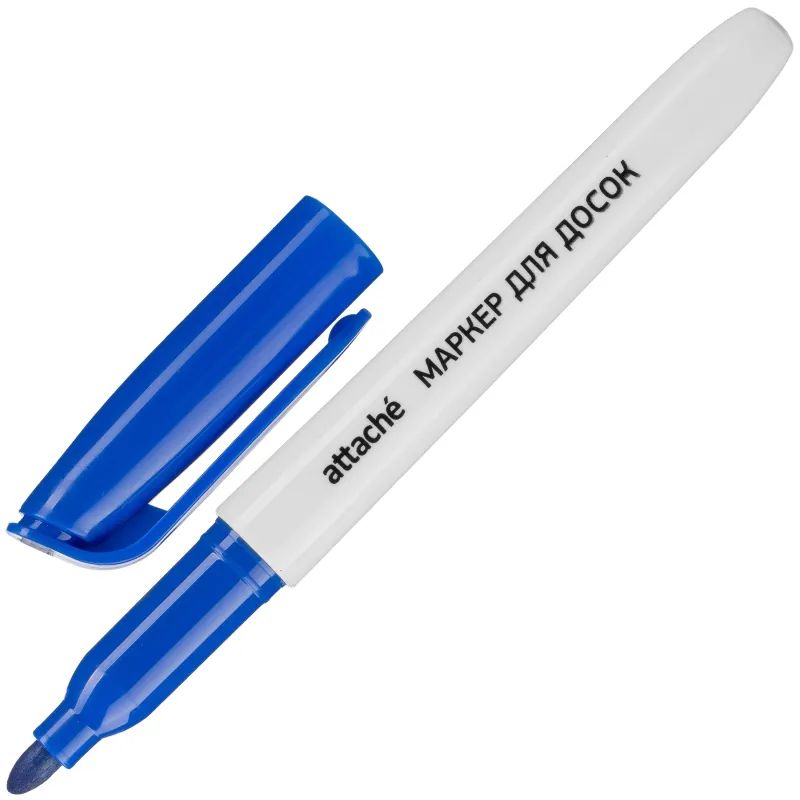 Маркер для белых досок синий 1-3мм