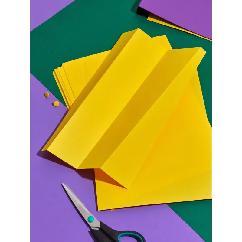 Бумага цветная Комус Color (лимон интенсив), 80г, А4, 50 л.