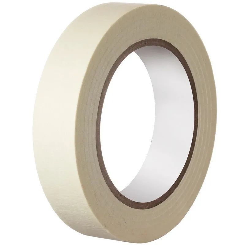 Клейкая лента  малярная  25ммх50м, крепированная