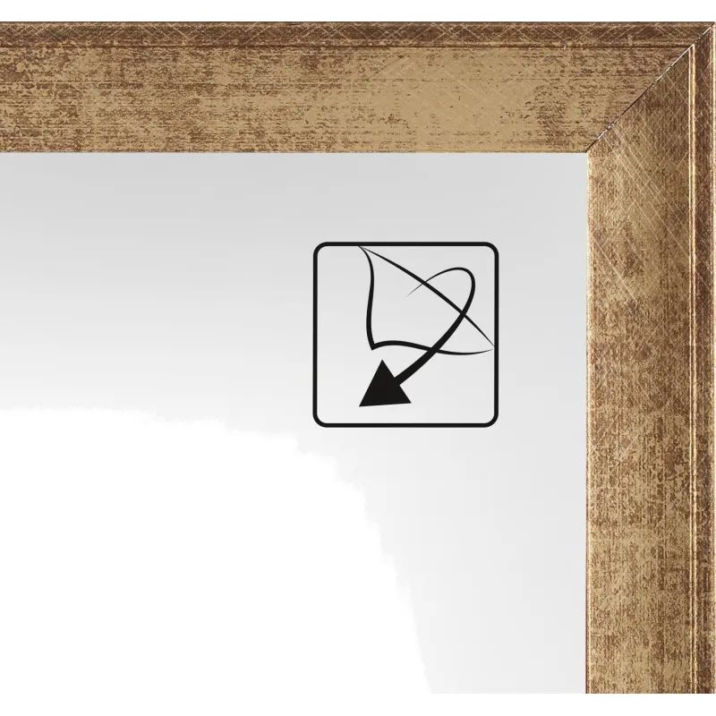 Рамка А4 21x30 см Комус/ATTACHE пластиковый багет 25мм золотистая