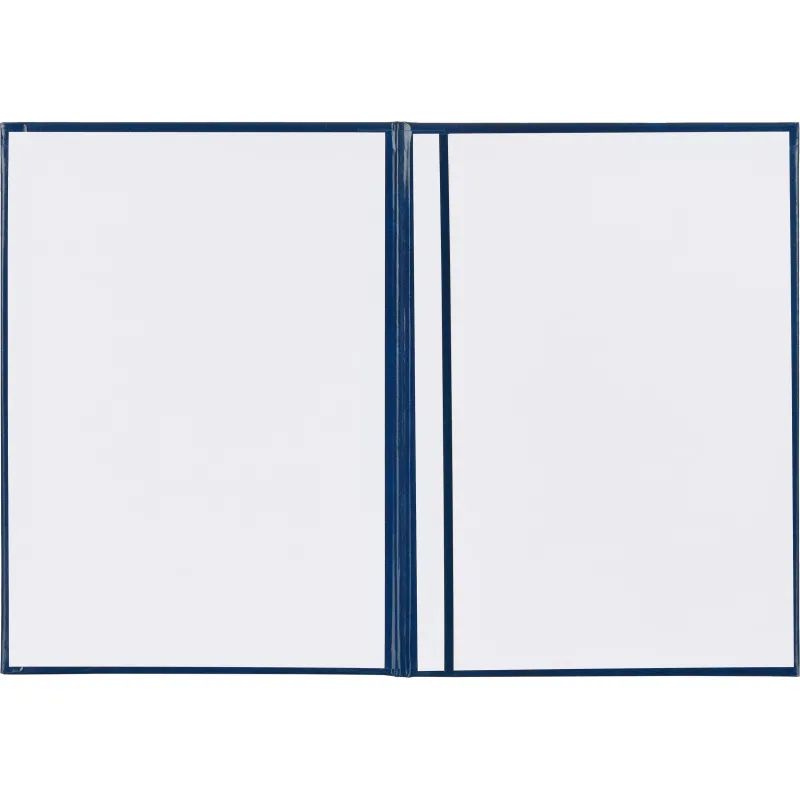 Папка адресная бумвинил А4 (объемная) На подпись Госсимволика синяя