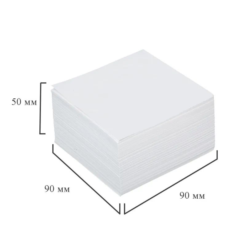 Блок для записей ATTACHE запасной 9х9х5 белый блок 80г