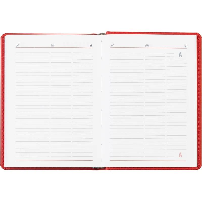 Ежедневник недатированный красный,А6,110х155мм,176л,ATTACHE Сиам