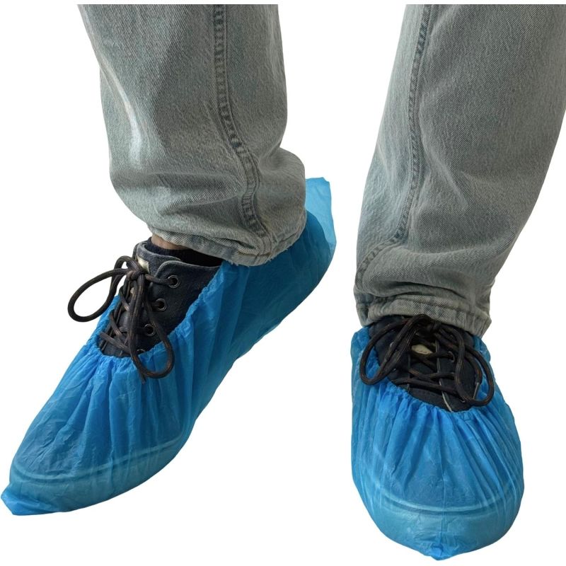 Бахилы н/с, п/э текстур. 4г цельная резинка RLN-2501 6024 50пар/уп