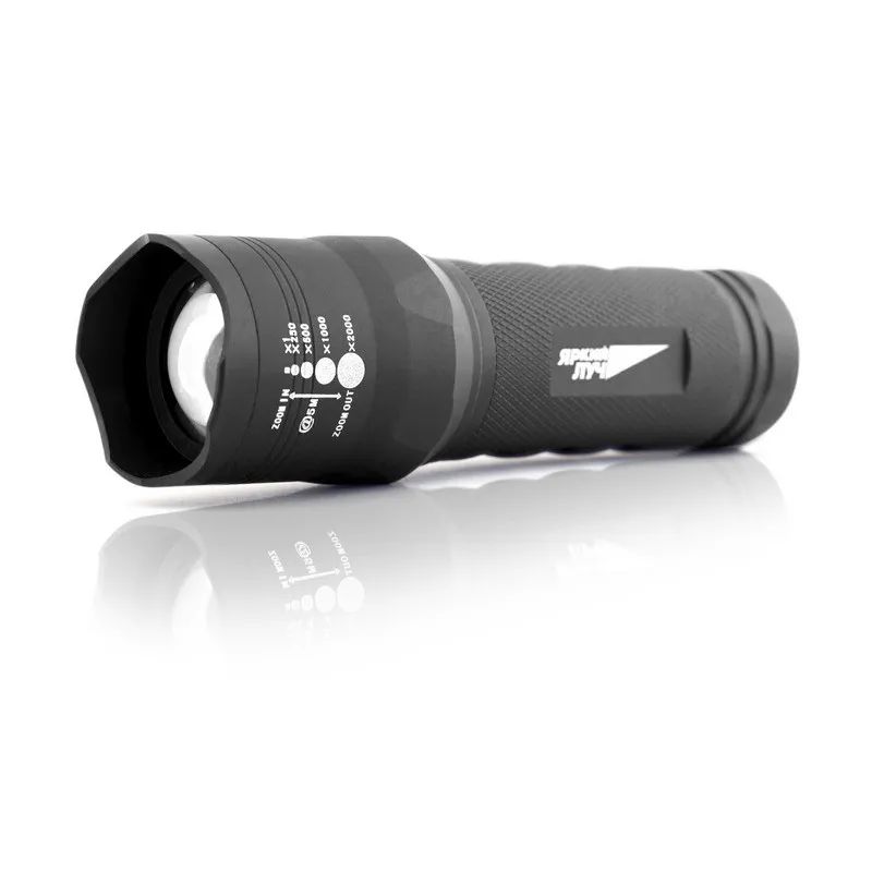 Фонарь ЯРКИЙ ЛУЧ T4 Focus v.2 алюмин. корпус, 3 реж.,  3xAAA