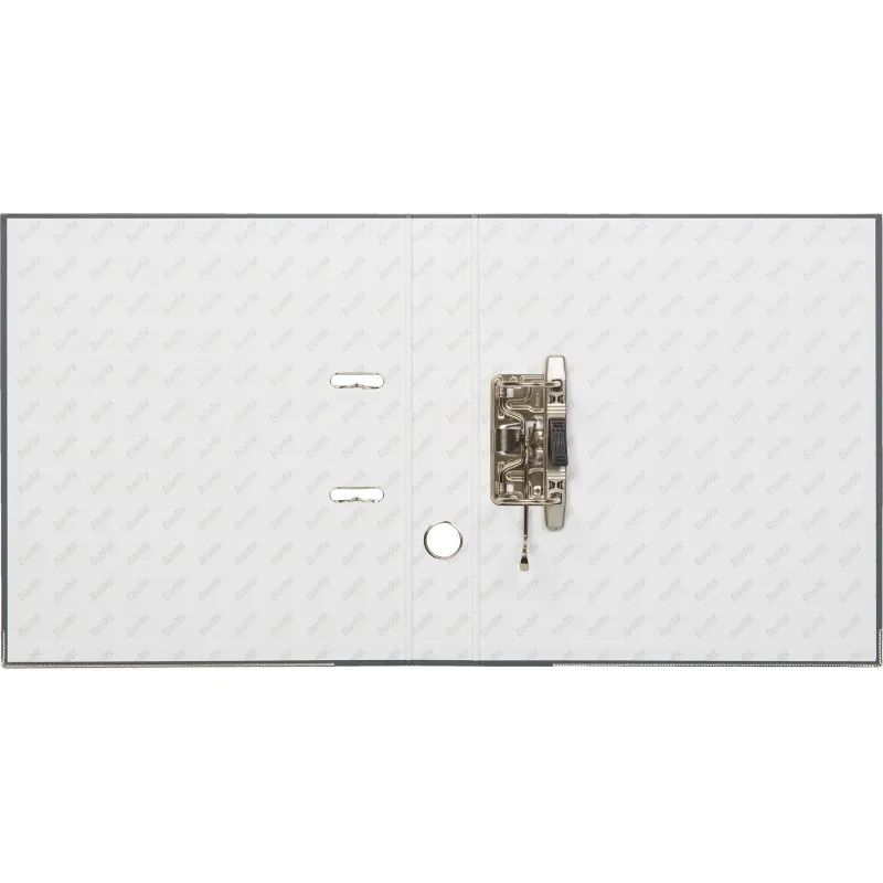 Папка-регистратор ECONOMY PLUS, 50мм, серый,ПБП1, карм.кор.,мет.уг