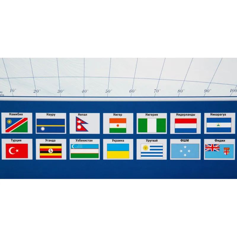Карта настенная Мир политическая  1:25млн.,1,43х1,02м