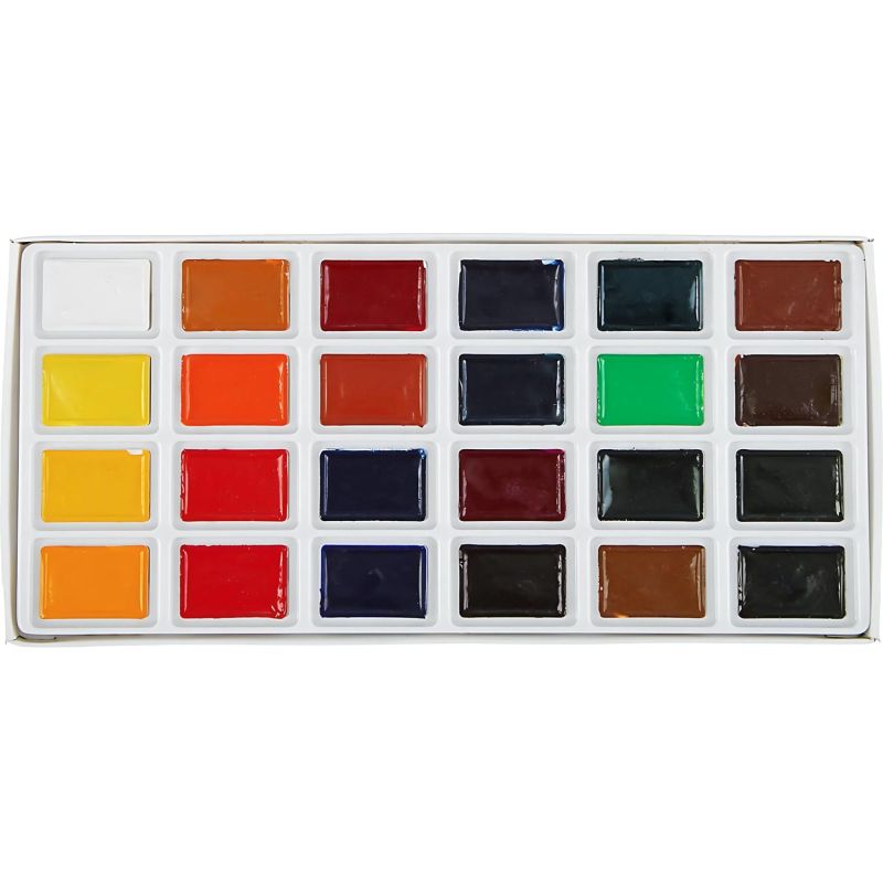 Краски акварельные Сонет 24цв кюветы 3541139