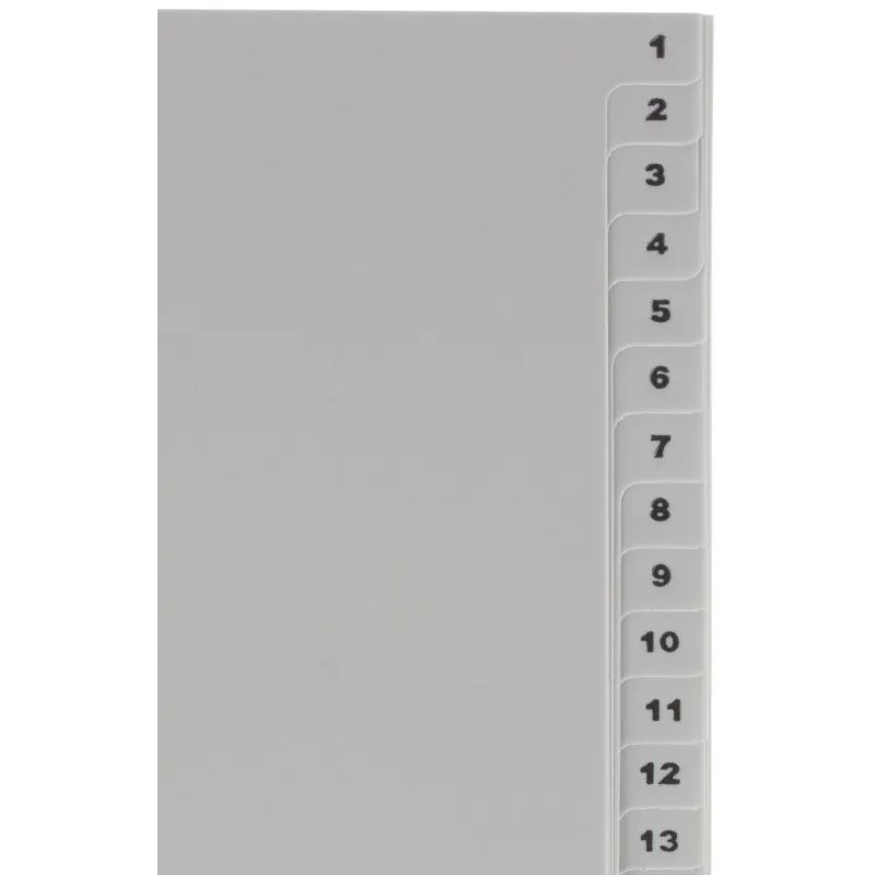 Разделитель листов из сер.пласт. с индексами Attache, А4,цифровой 1-31