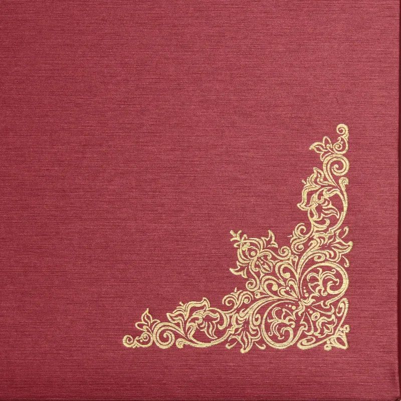 Папка адресная ВИНЬЕТКОЙ балакрон (красн. шелк)