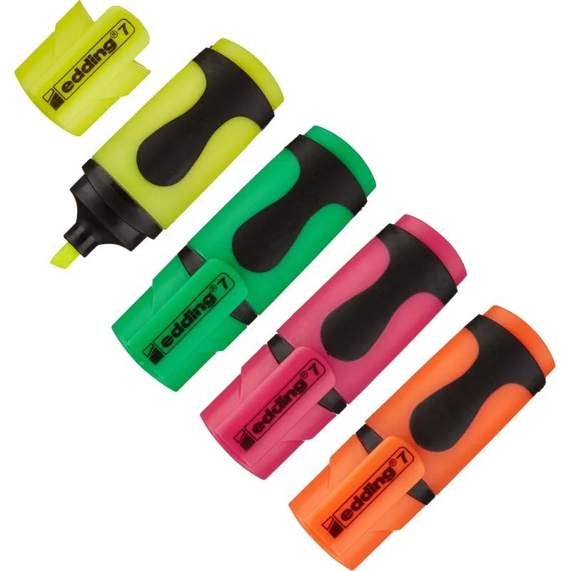 Набор текстовыделителей EDDING MINI E-7/4S 4шт/уп 1-3 мм