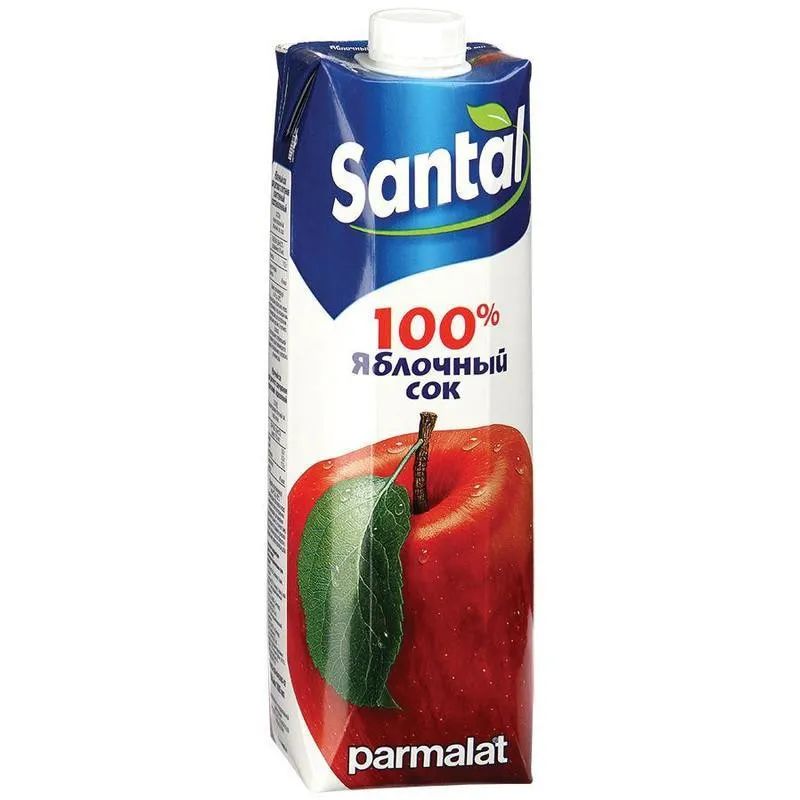 Сок SANTAL яблочный 1л