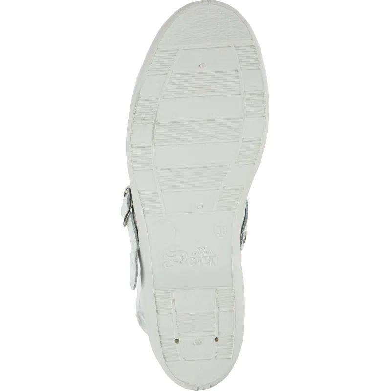 Сабо жен.нат.кожа цв.белый(р.38) (4-12-7)