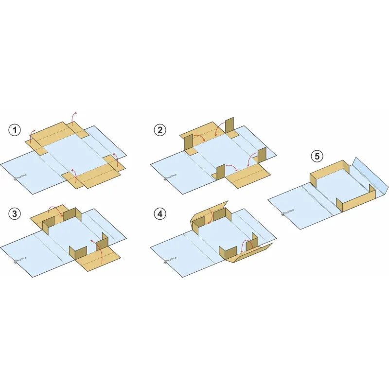 Папка архивная складная ATTACHE,70мм,красн
