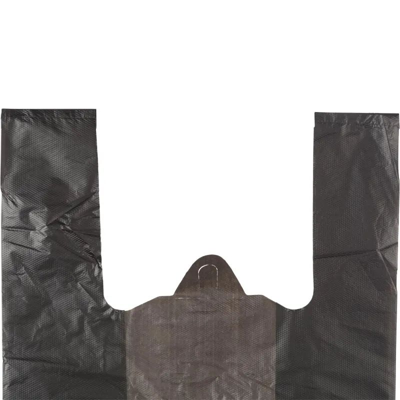 Пакет-майка усиленный ПНД, 30+18x56, черный, 28 мкм, 100 шт/уп,