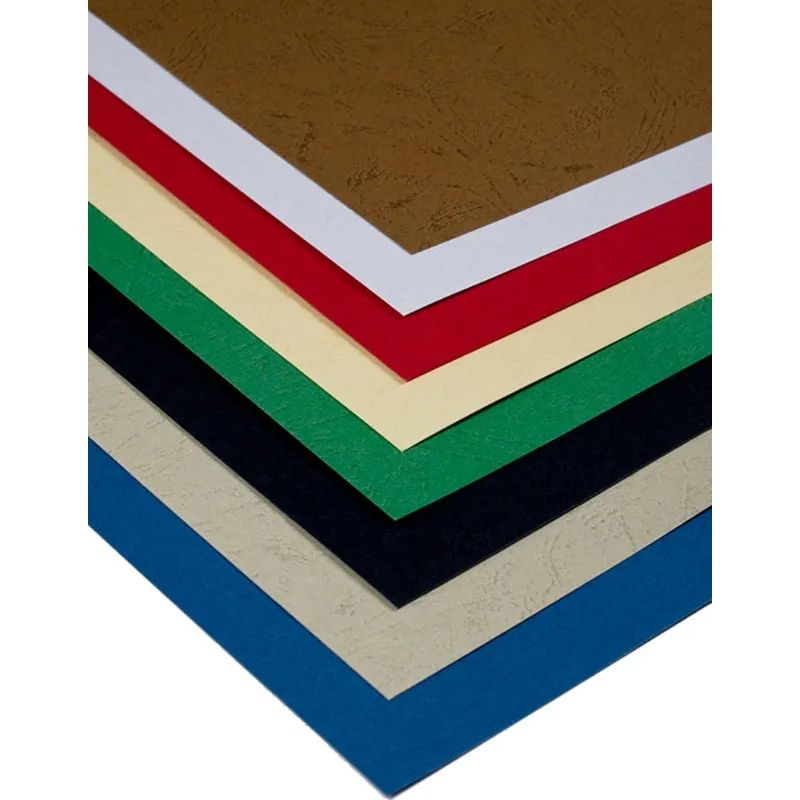 Обложки для переплета картонные ProfiOffice синие кожаА4,270г/м2,100шт/уп.