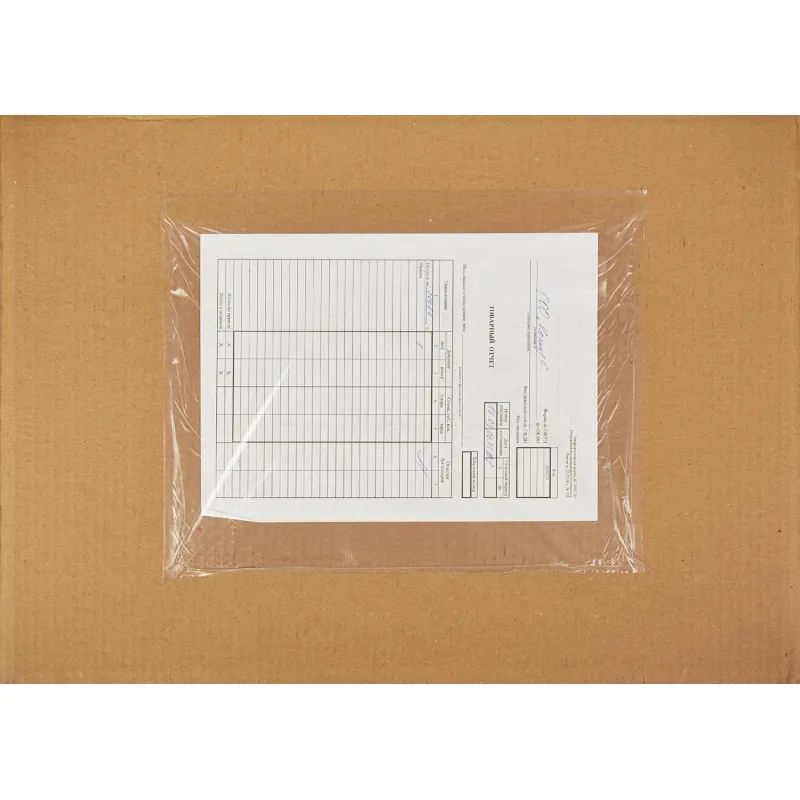 Пакет для сопр.док из прозр. п/э 240x160+15 стрип DocuFIX 250шт/уп