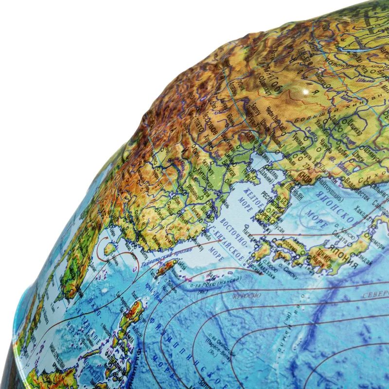 Глобус Физико-политический с подсв. рельефный,250мм, Ке022500195