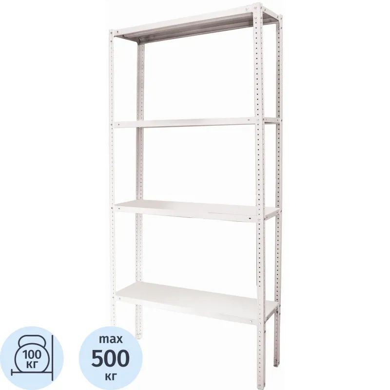 Стеллаж металлический P_МС-12/47 с 4-мя полками 700х400х1200