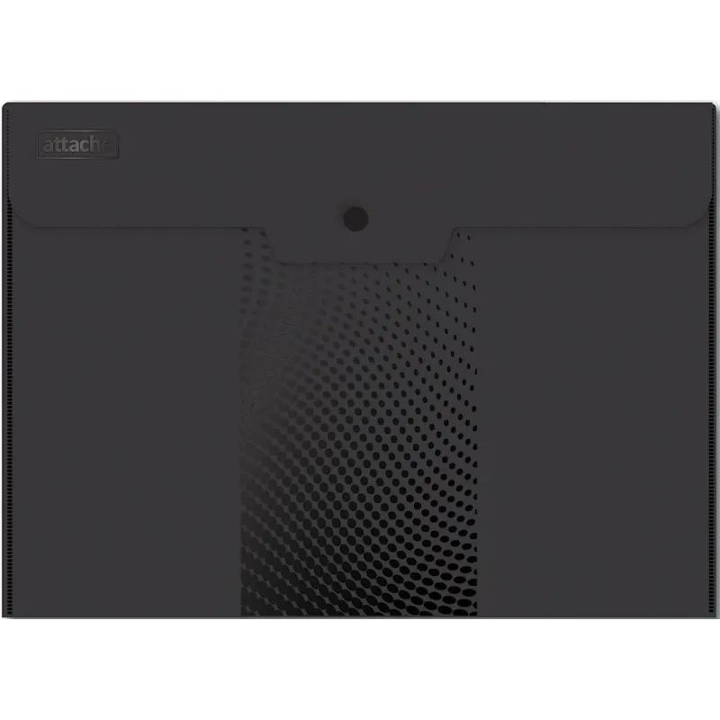 Папка-конверт на кнопке А4, 180мкм, Attache Digital ассорти, 6 шт.уп