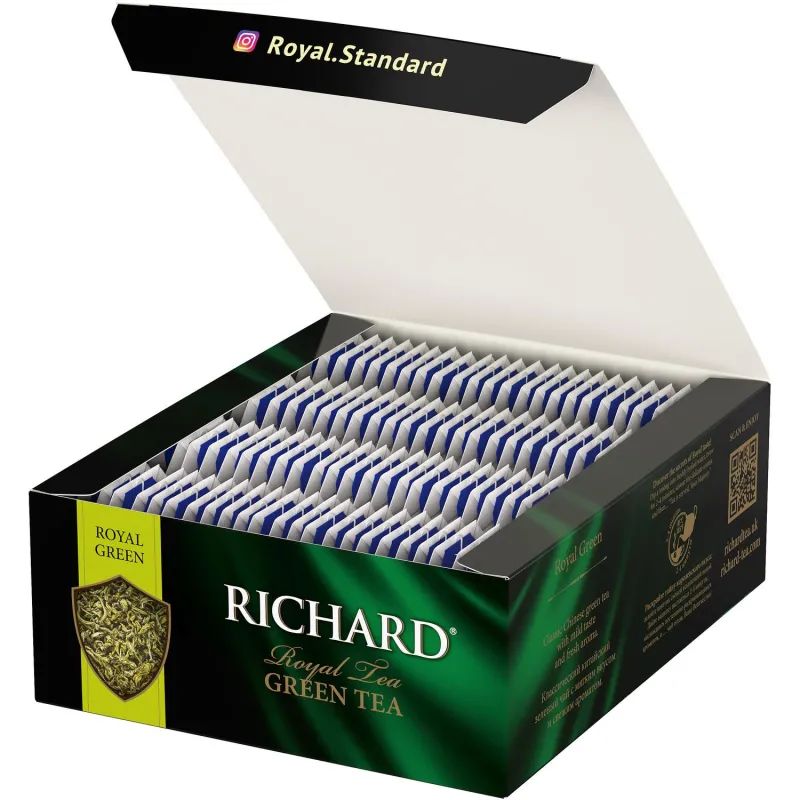 Чай Richard Royal Green зеленый, 100 пакетиков