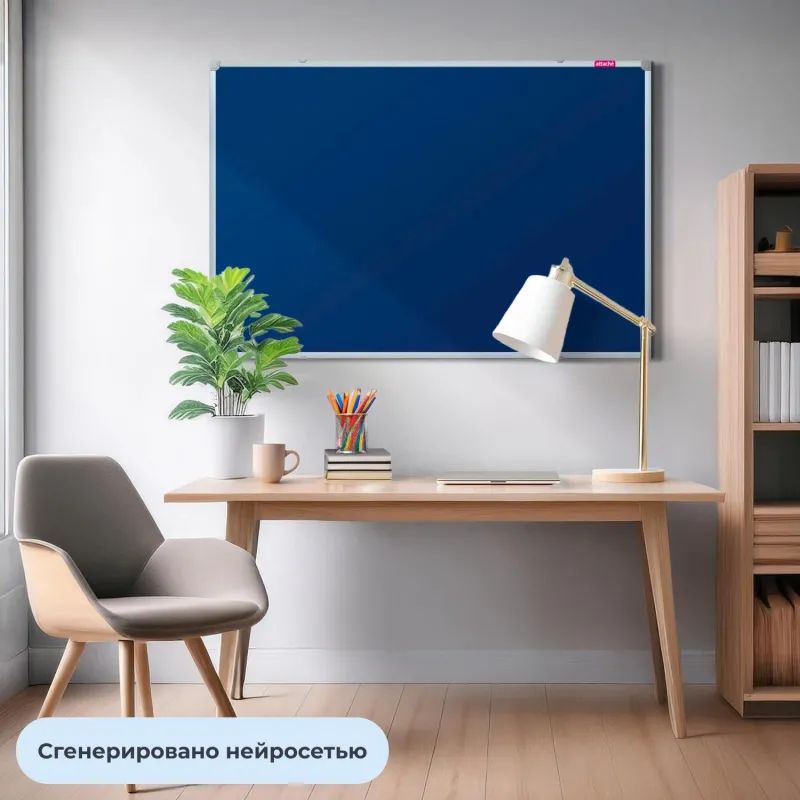 Доска текстильная для информ. 100х150 синяя Attache Россия