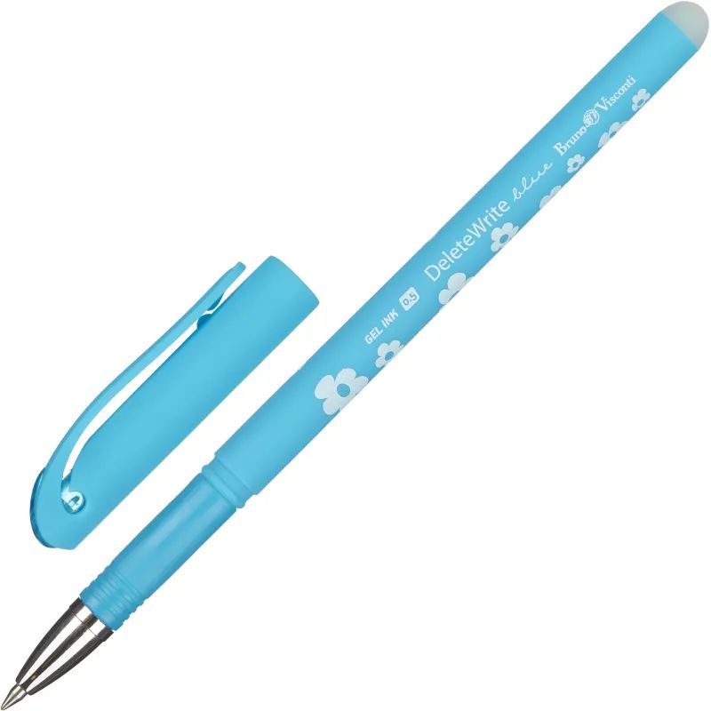 Ручка гелевая BV DeleteWrite Art Цветочки пиши-стирай 0,5мм в ассор 20-0202