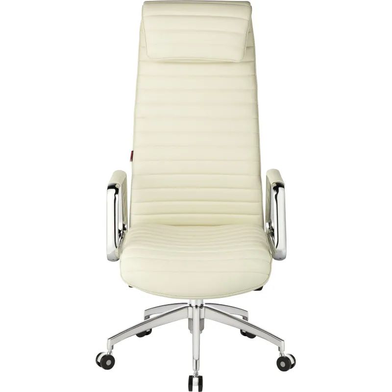 Кресло BN_Fc_Руководителя Echair-528 ML кожа белая, алюминий