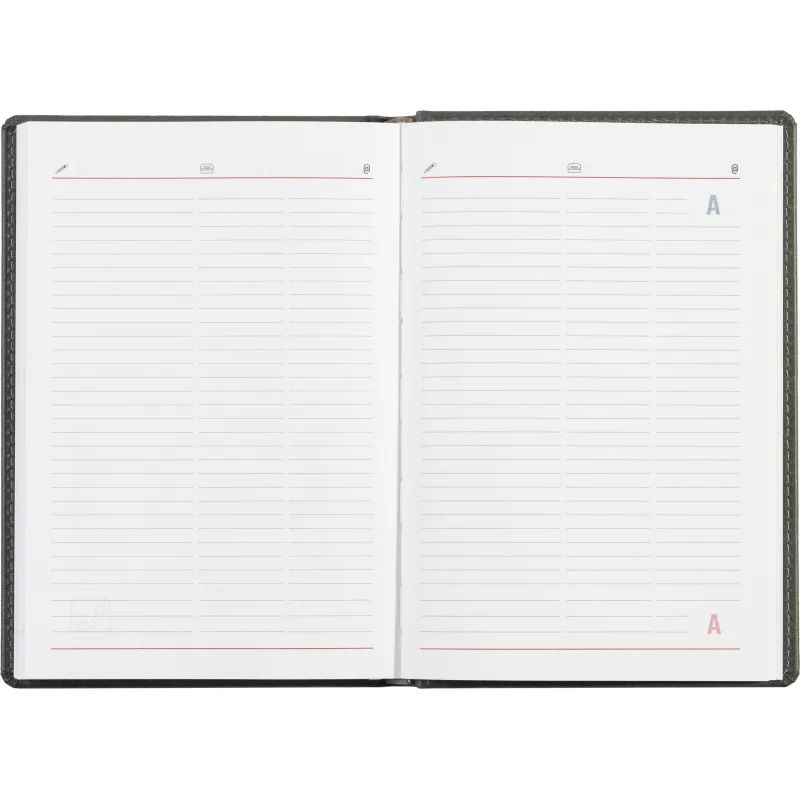 Ежедневник недатированный серый,А5,143х210мм,176л,ATTACHE Сиам