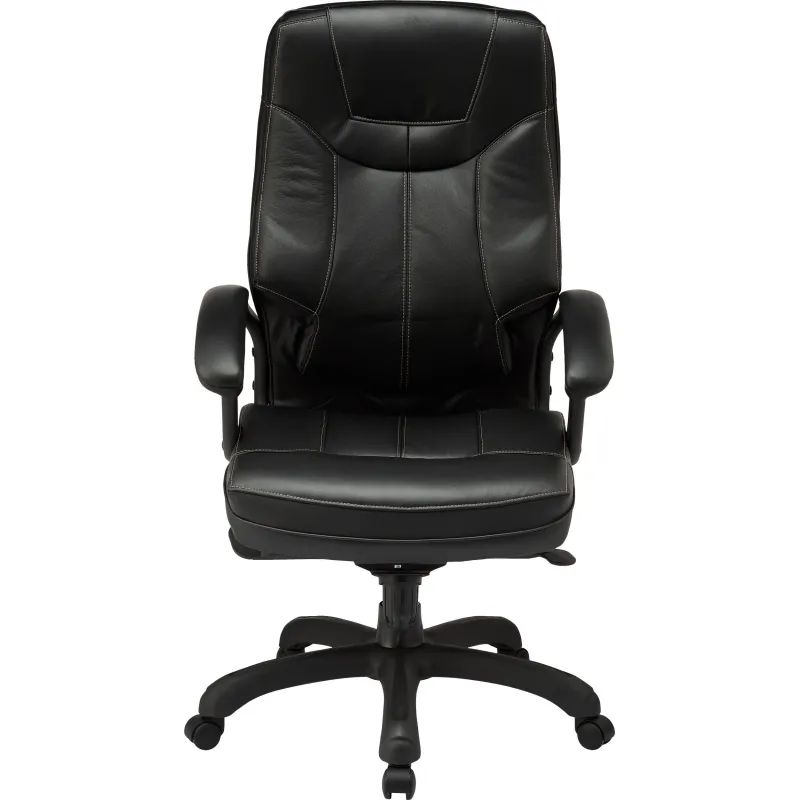 Кресло BN_U_Руководителя EChair CS-608Е кожа черная, пластик