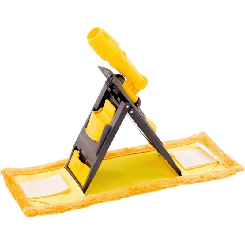 Держатель МОПа универс. пластик 40х11см т.серый/желтый NPK195