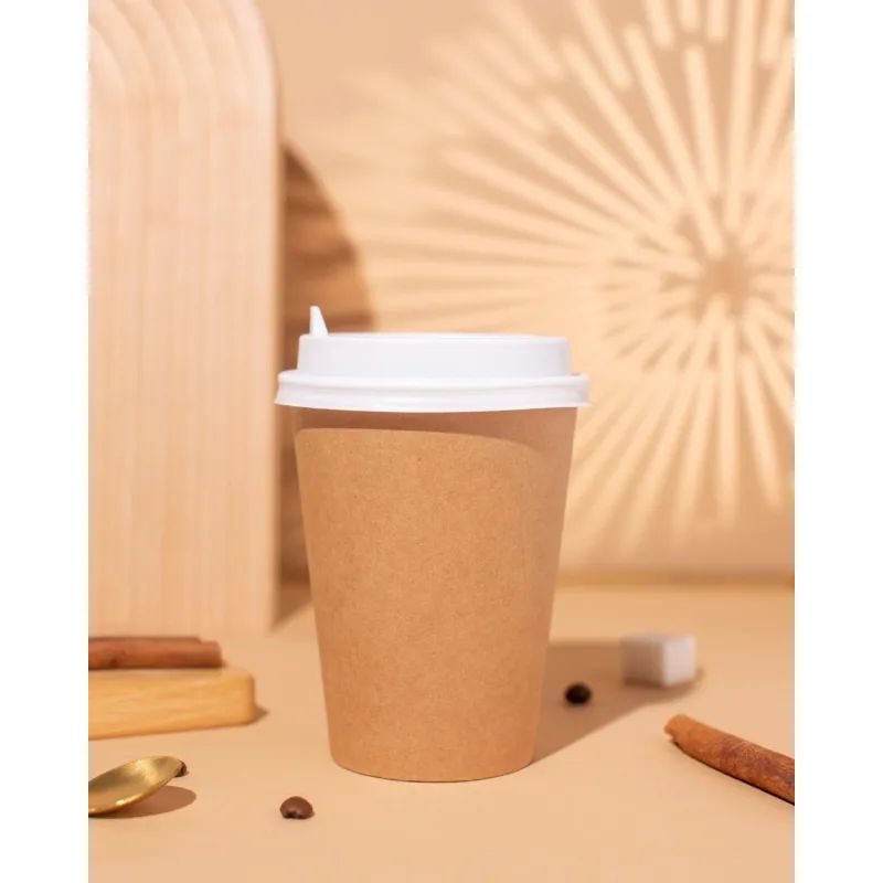 Стакан одноразовый бум 1-сл. d-90мм 300мл Крафт 50шт/уп (SP12)