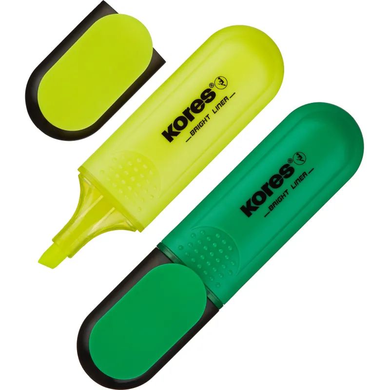 Набор текстовыделителей KORES набор 2цв. 36121