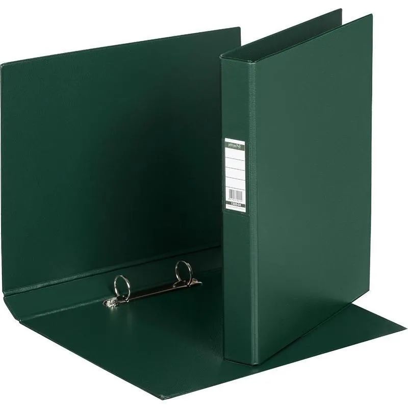 Папка на 2-х кольцах 35мм темно-зеленая Россия