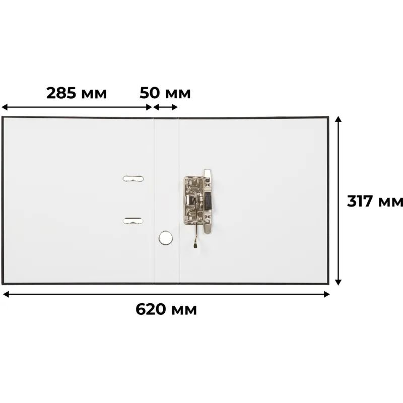 Папка-регистратор Attache Economy, 50мм, 10шт/уп, черный,ПБП1,карм.кор