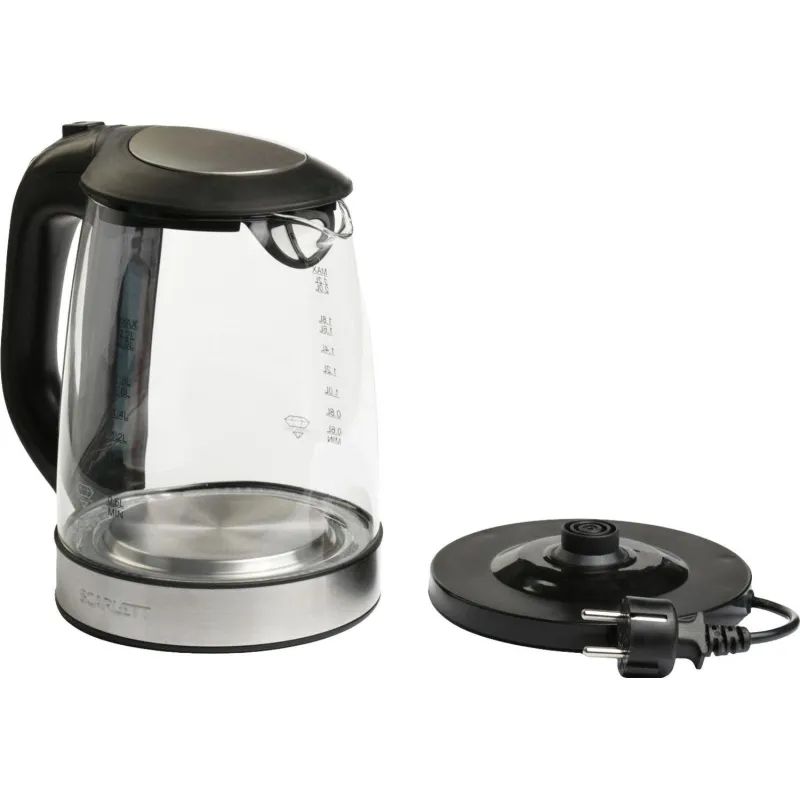 Чайник Scarlett SC - EK27G19, 2200 Вт 2,2л, стеклянный корпус