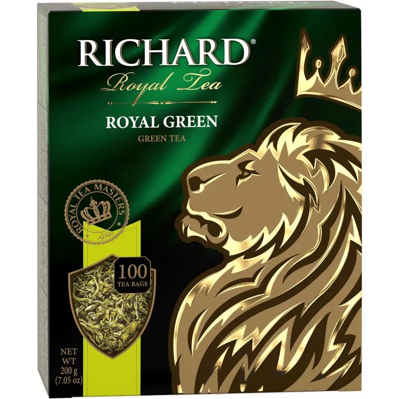 Чай Richard Royal Green зеленый, 100 пакетиков