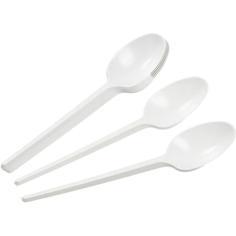 Ложка одноразовая столовая  165мм, белая, КОМУС ПС 100шт/уп