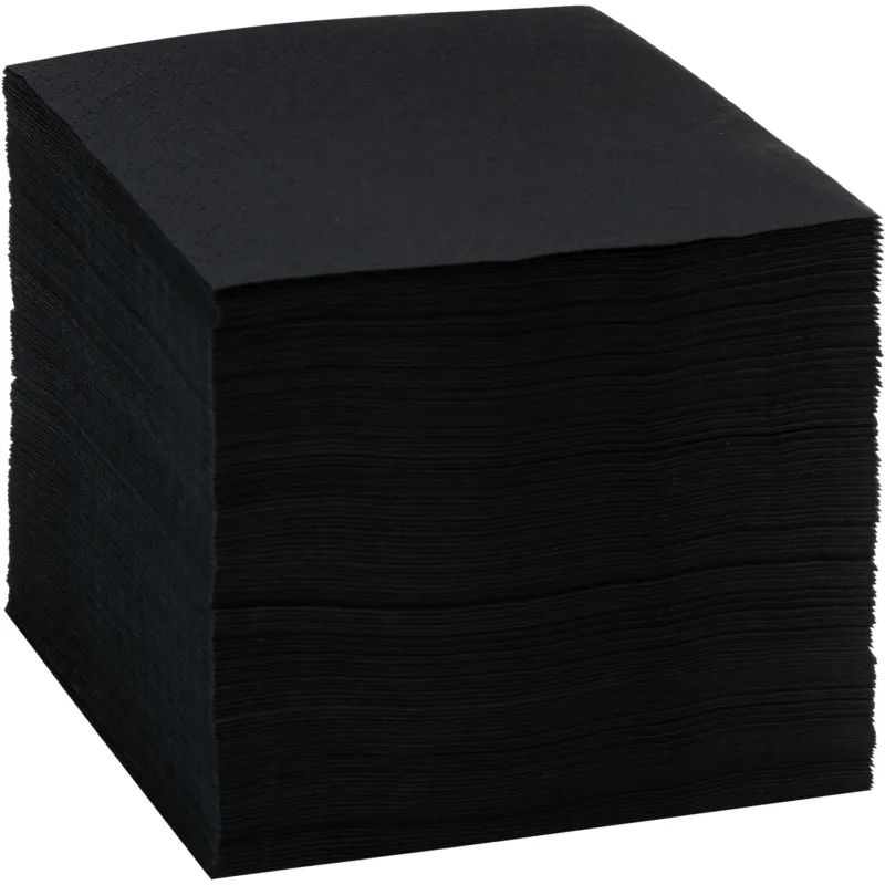 Салфетки бумажные 2-сл. 24х24 черные 250 шт./уп