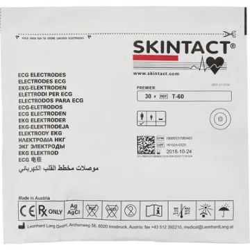 Электроды для ЭКГ однораз. D 60 н/тк, ж.гель, холтер, Skintact T-60, 30 шт.