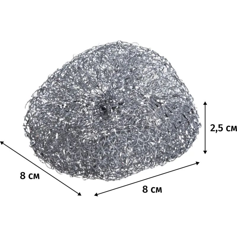 Губка-мочалка YORK из нерж.стали 3шт/уп