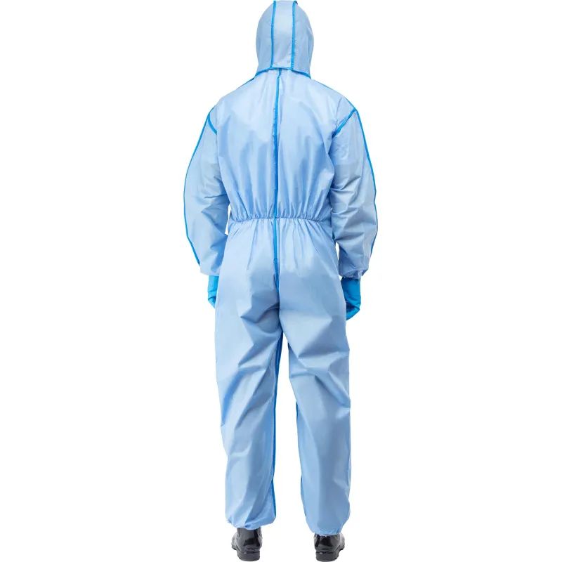 Комбинезон одноразовый защитный с капюшоном SafeGard76 синий р-р L (ESB428)