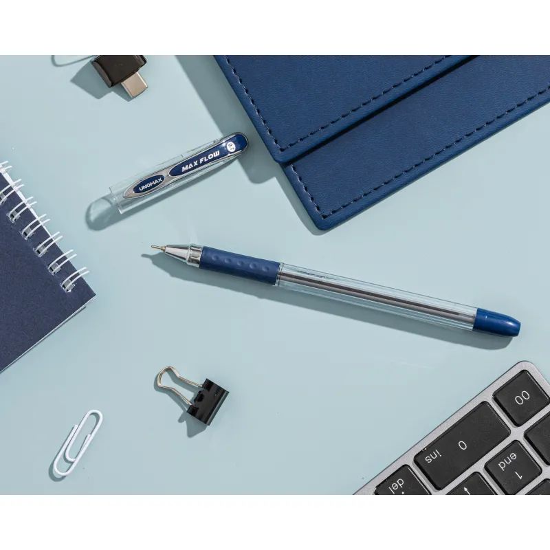 Ручка шариковая неавтомат. Unomax/Unimax Max Flow 0,7мм,син,масл,манж